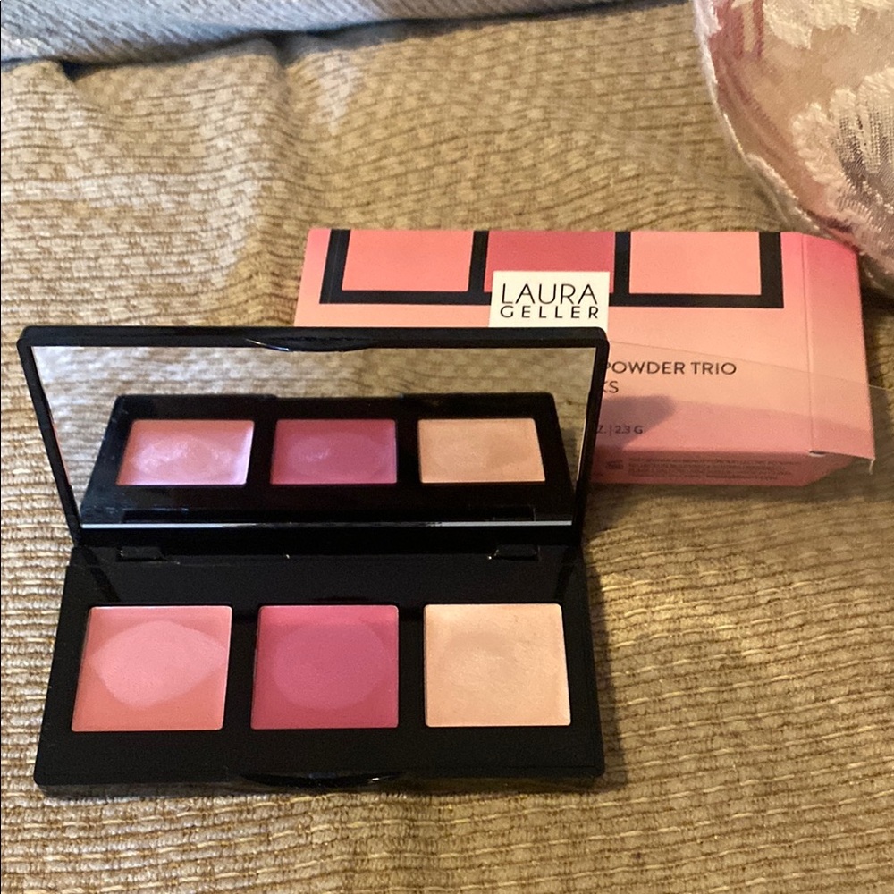 💖EUC Laura Geller Pink and Cream Blush Palette Radiant Glow